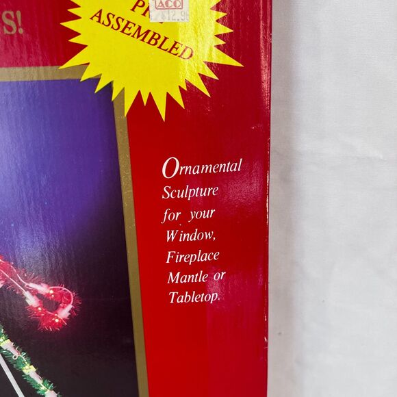 Ornamental Christmas Light Up Silhouette Trumpet Angel Holiday Plug-In Window - Picture 12 of 12